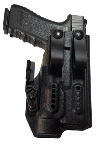 Glock 17 / 22 / 31 IWB Light Bearing Holster TLR1 / TLR1HL With Pull the DOT Soft Loops and Modwing. Tuckable