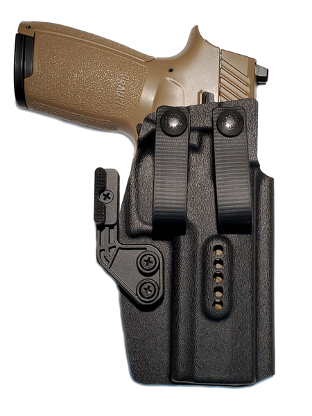 Sig Sauer P320 Full Size (Legacy and X5) IWB Holster with Modwing and Pull The DOT Soft Loops. Optic Cut